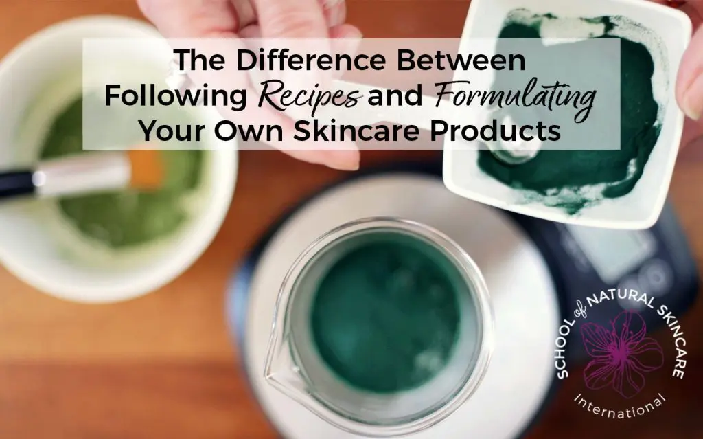 What does it mean to formulate your own skincare products? How is it different to following recipes? Find out here.