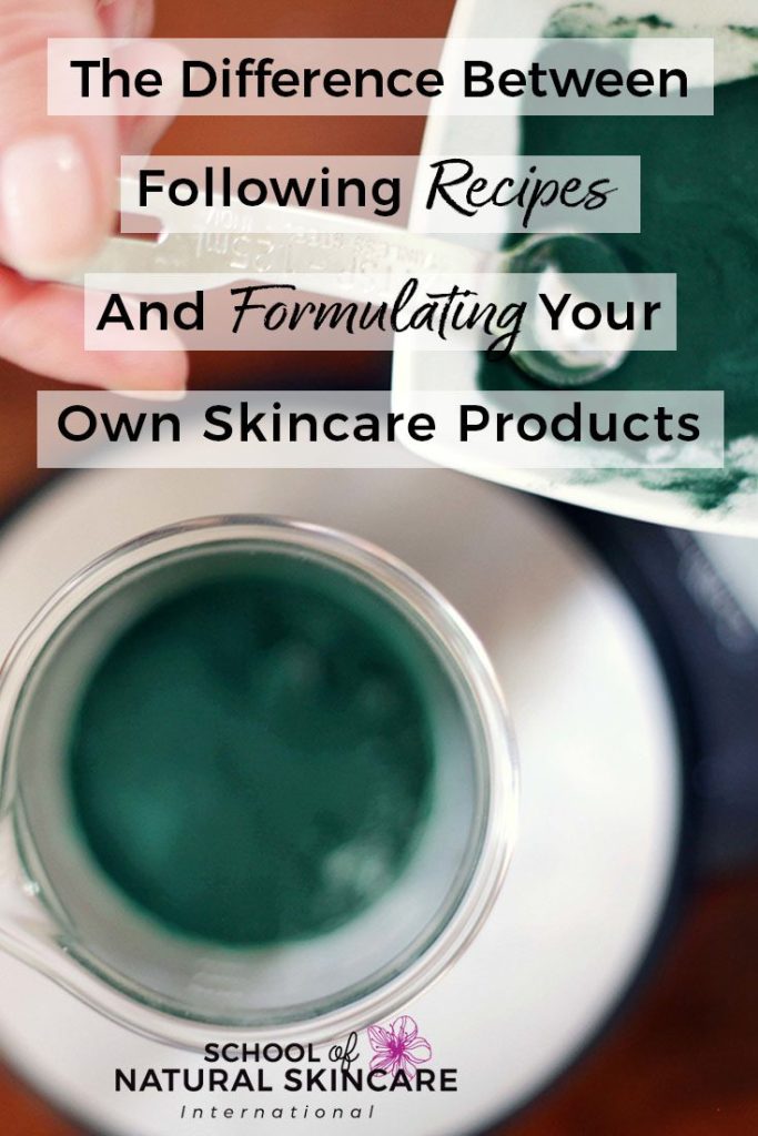 What does it mean to formulate your own skincare products? How is it different to following recipes? Find out here.