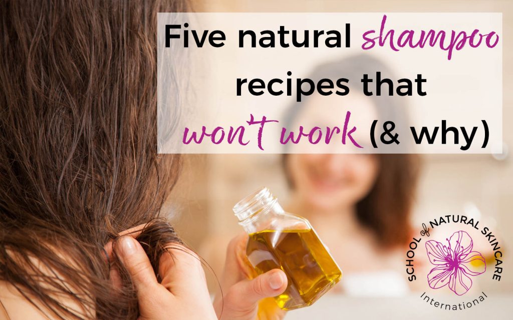 There are a ton of natural, DIY shampoo recipes being shared online that simply won’t work, (and may even do harm to your hair). Discover what’s wrong with the most popular types of DIY shampoo recipe and what an effective recipe needs instead.