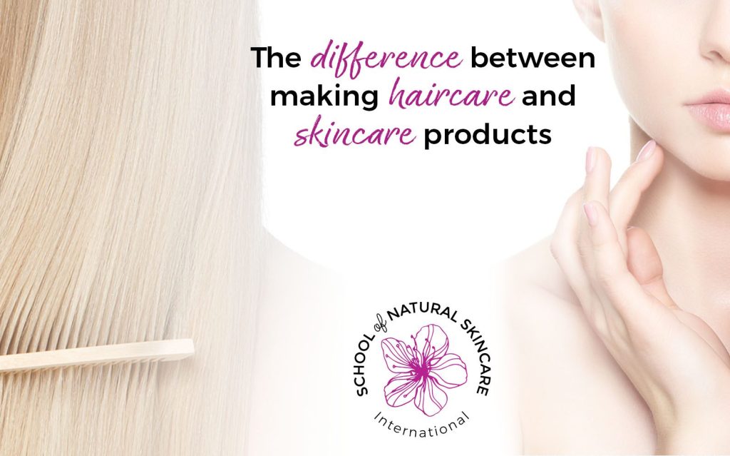 Do you already make skincare products and now want to try making haircare products too? Before you do, there some important differences you need to understand. Keep reading to find out what they are!