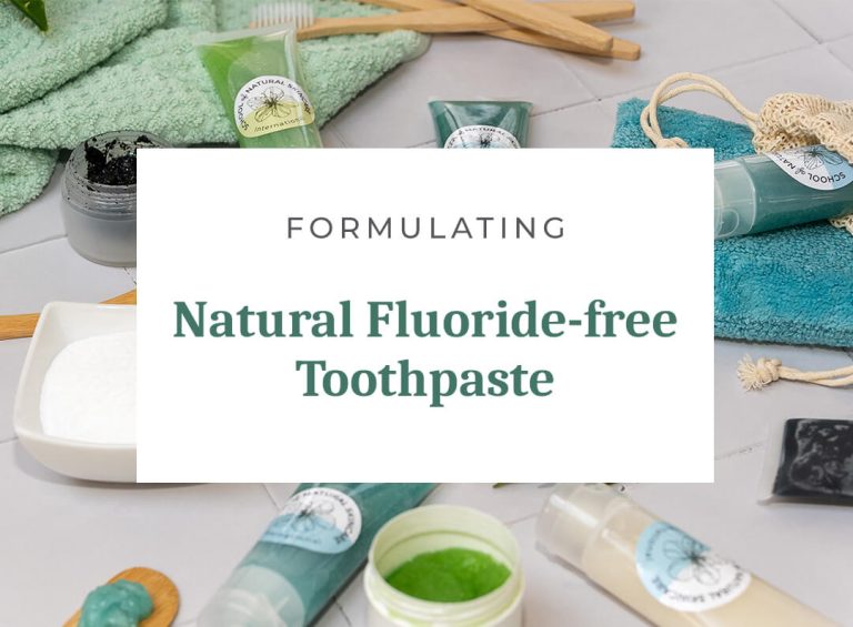 Natural fluoride-free toothpaste with organic ingredients