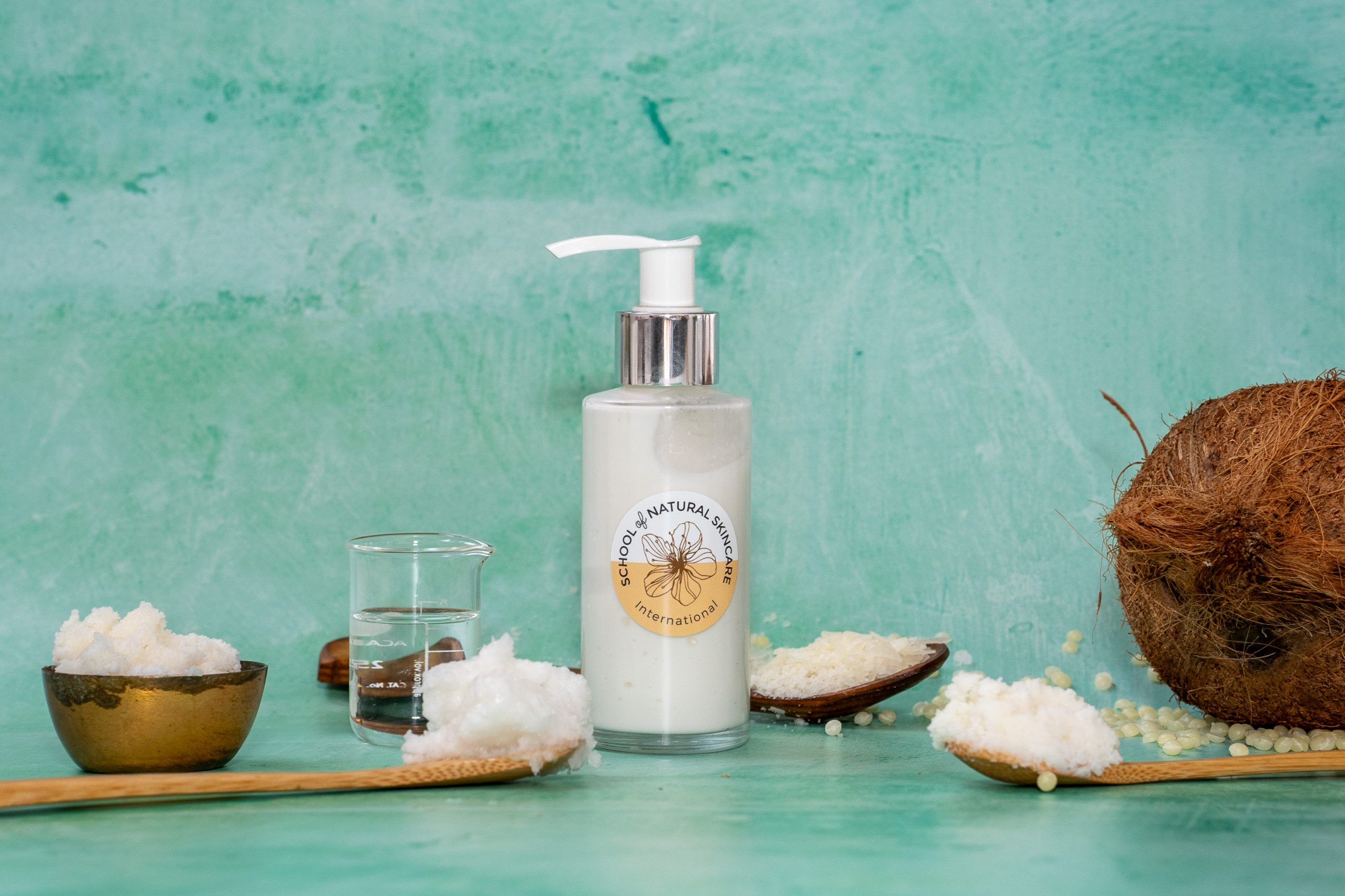 Coconut skincare product with ingredients