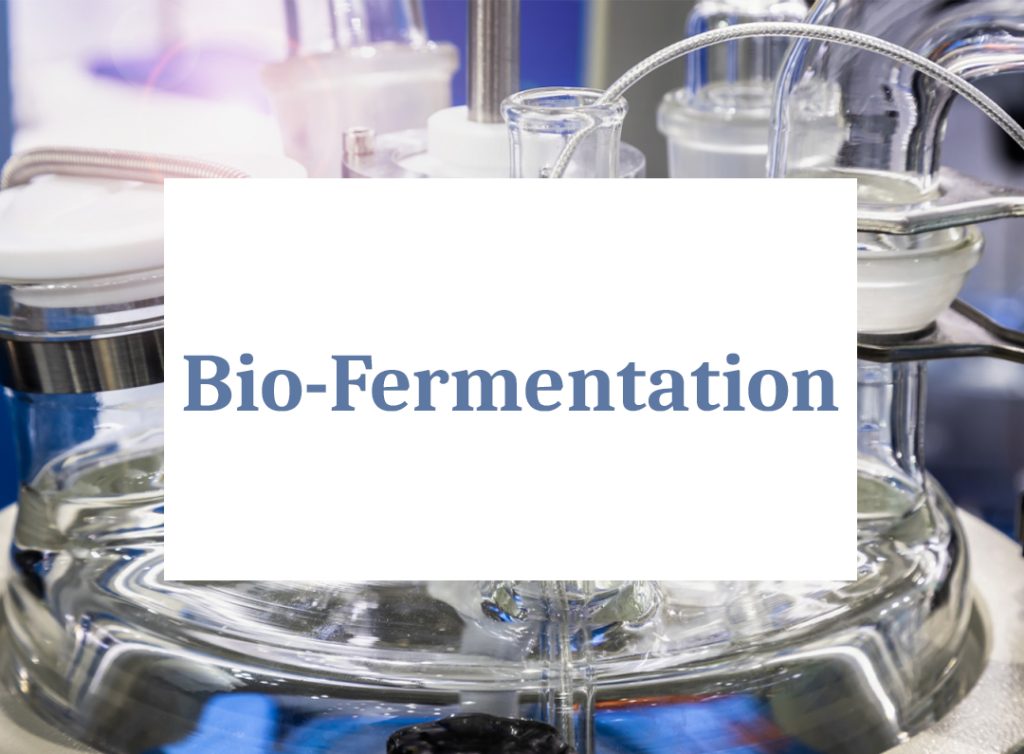 Bio-fermentation laboratory equipment close-up