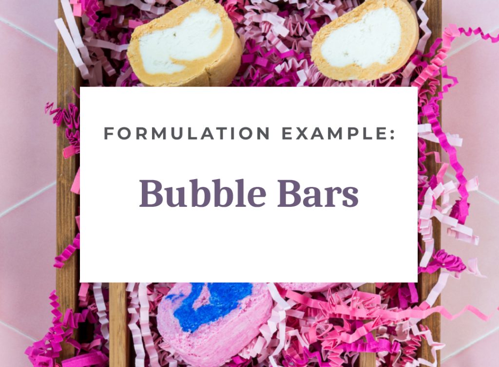 Colorful bubble bars in decorative packaging