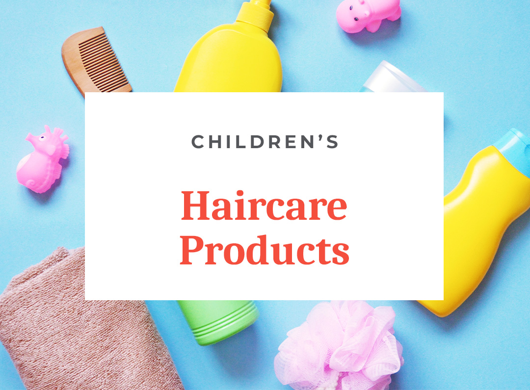 Children's haircare products with toys and comb