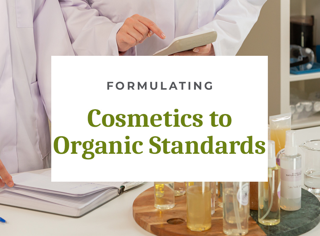 Creating organic standard cosmetics in lab setting