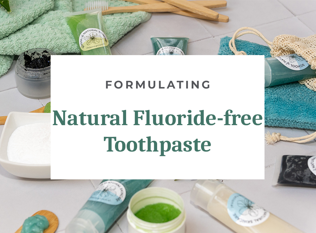 Natural fluoride-free toothpaste formulation ingredients