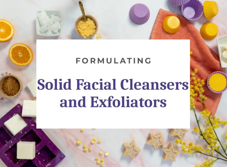 DIY solid facial cleansers and exfoliators tutorial