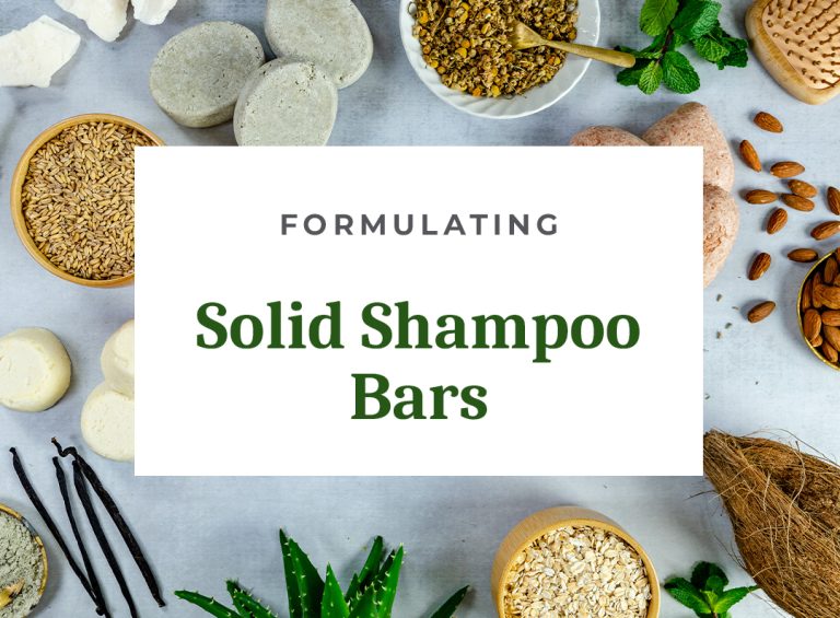 Ingredients for making solid shampoo bars