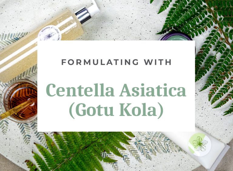 Formulating skincare with Centella Asiatica products.