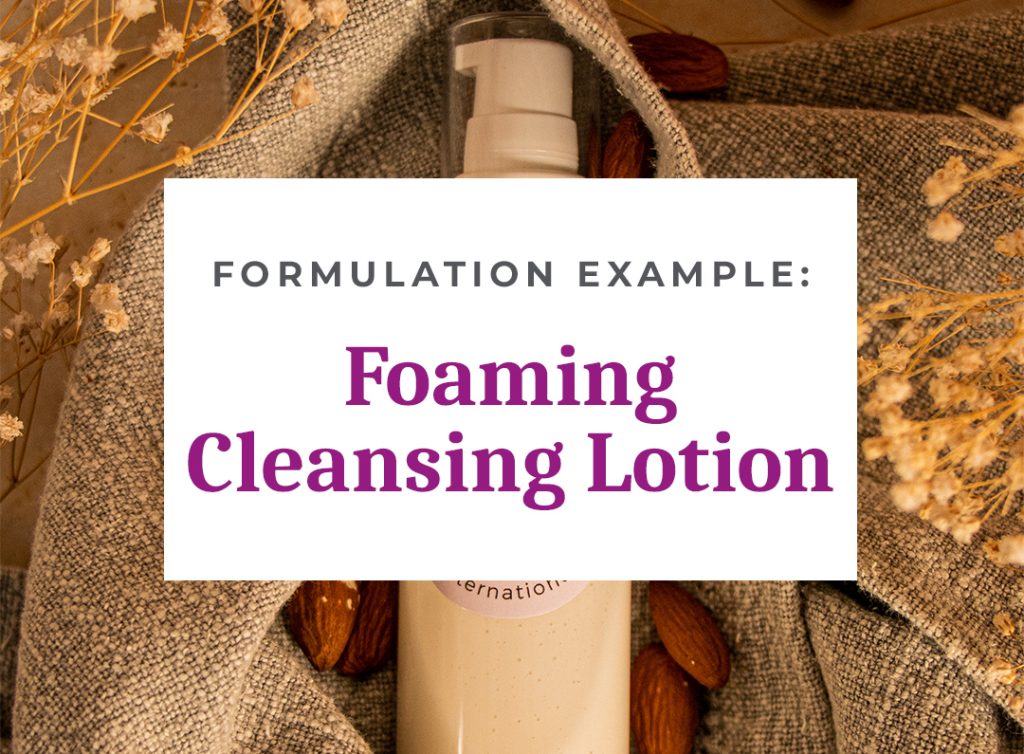 Foaming Cleansing Lotion with natural ingredients