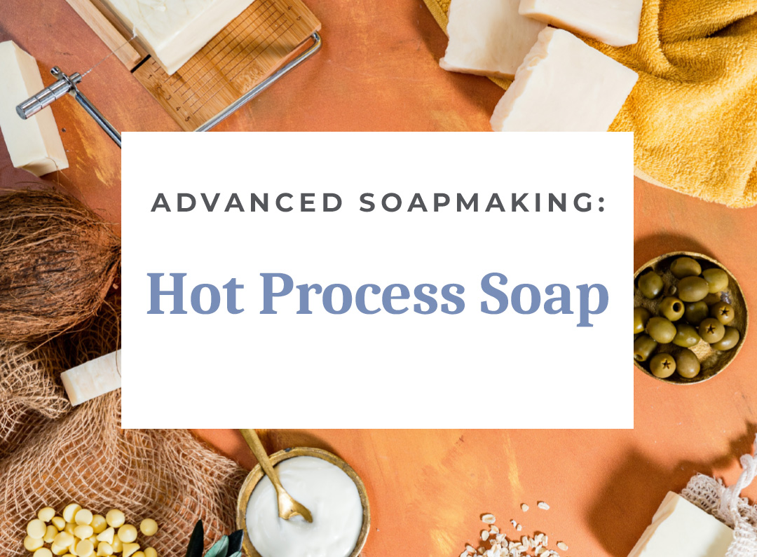 Hot process soapmaking with natural ingredients.