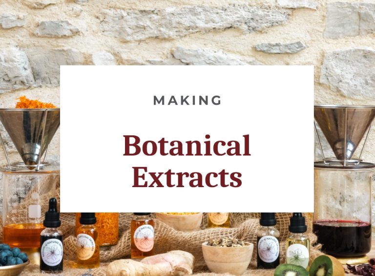 Making botanical extracts with natural ingredients